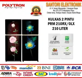 CASH KREDIT KULKAS POLYTRON 2PINTU 210LITER