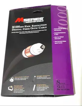 Digital Fibre Optic Toslink 2.48m (8 ft) M100 DFO Audio Monster Cable