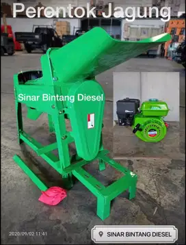 Mesin Perontok Jagung + Engine Bensin 5,5HP