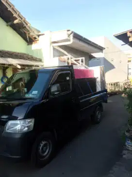 Jasa pindahan rumah kontrakan menggunakan pickup losbak