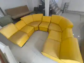 Sofa 1set warna kuning