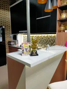 Dipan tempat tidur tingkat kitchen set dan lemari pakaian lemari hias