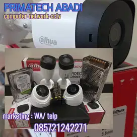 PAKET CCTV DAHUA HEMAT 4 KAMERA PANTAU DARI HP