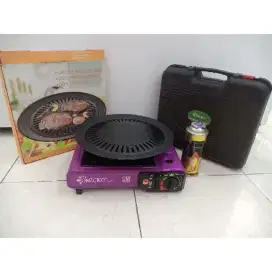 Paket bbq untuk tahun baru-gas kalemg portable-kompor portable