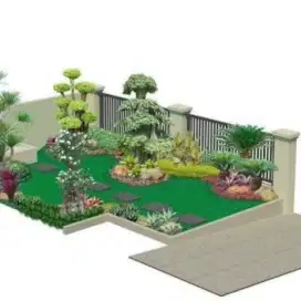 Tukang ampyangan batu sikat, taman, kolam Surabaya, Sidoarjo, Gresik