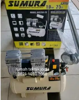 (Rumah teknik jogja)kompresor oiless 1 hp  25 liter