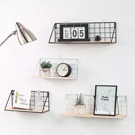 NEW RAK DINDING BESI TEBAL Lebar 35cm Rak Gantung radit Vintage