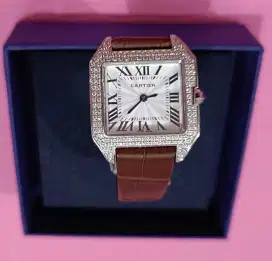 Cartier watch Santoz S size , Real pic milik pribadi