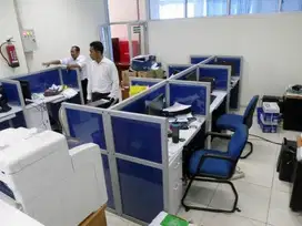 meja Partisi kantor meja sekat lurus