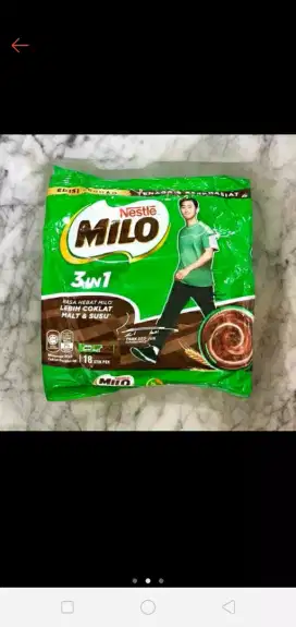 Milo 3in 1 sachet isi 14 malaysia