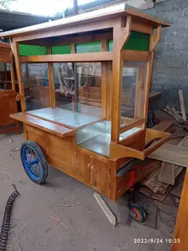 Gerobak gorengan free ongkir di kirim dari klaten