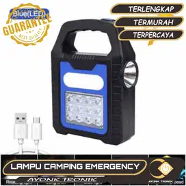 enter Camping Lampu EMERGENCY  LED Solar CELLPower Recharge 12LED - YD