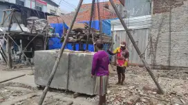 Bak tandon air tanam beton cor septictank