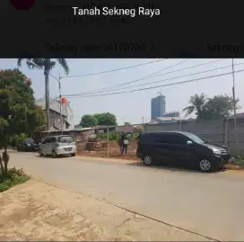 Tanah Bagus Murah Jl. Sekneg Raya 3,385 m2 Strategis Cikokol Tangerang