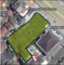 Dijual Cepat Lahan Siap Bangun Simpang Polda Jalan  Sudirman Palembang