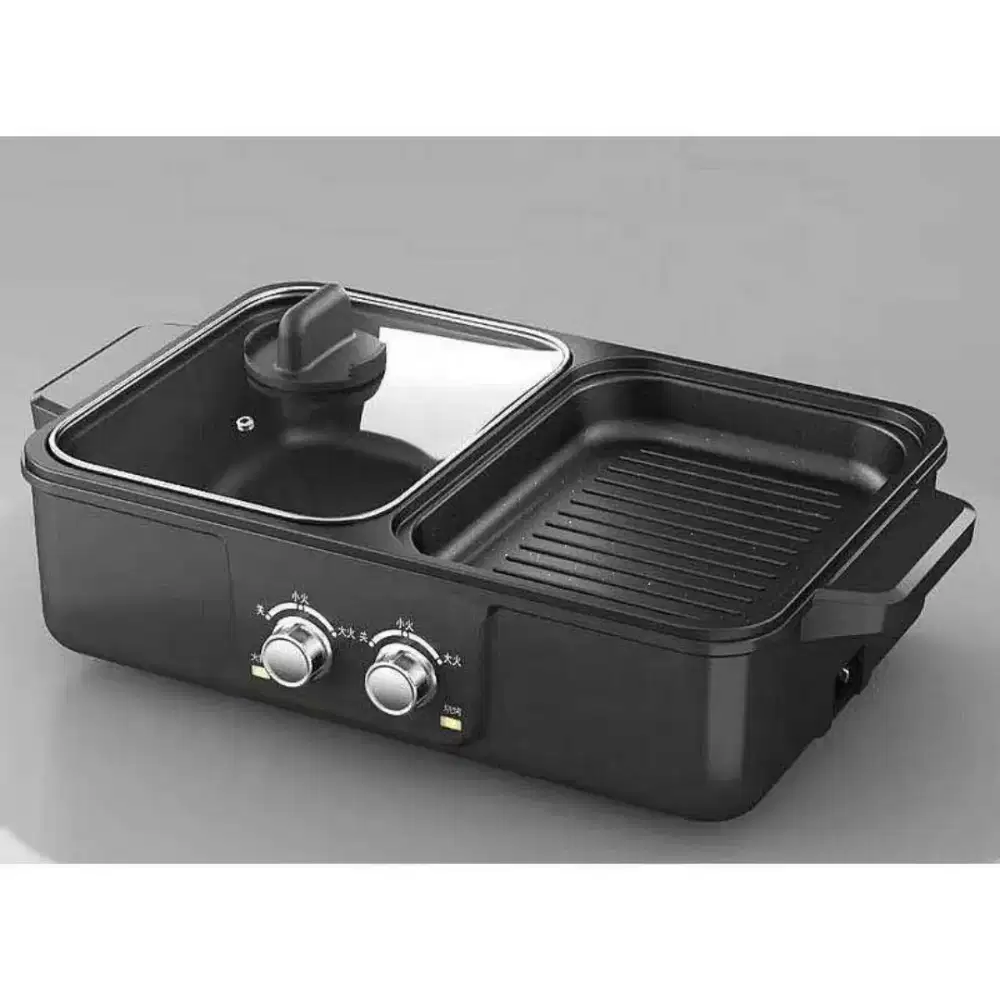 Pemanggang Electric Grill Panggang Listrik Idealife IL-116D Steamboat