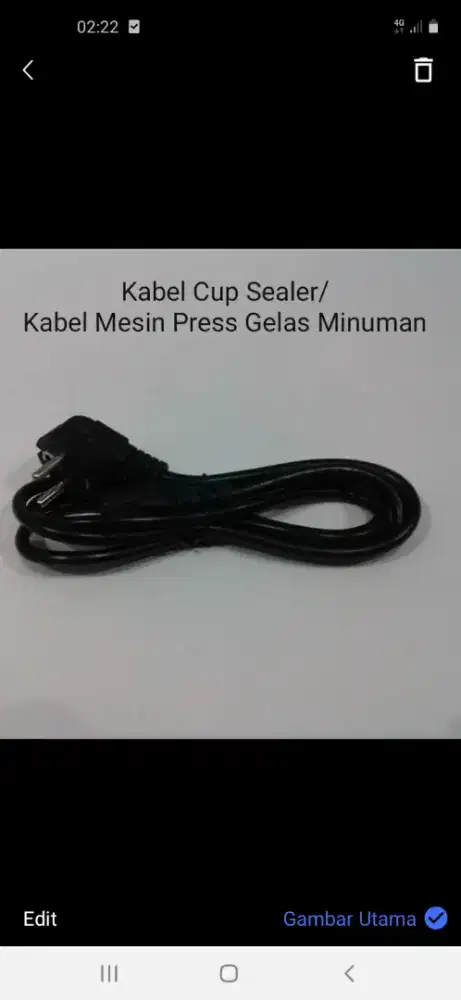 Kabel Mesin Cup Sealer