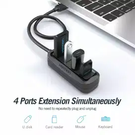 Vention AUKEY HUB USB 2.0/3.0 4 Port Portable Kabel 15/50cm Ori