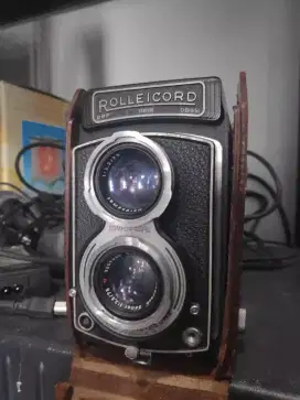 kamera rollei cord leather case lengkap kondisi bagus