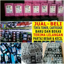 Pusat terima tinta cartridge baru/bekas kantoran /proyek anda