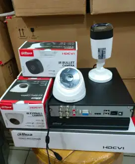 Paket lengkap 2 kamera cctv Dahua 2 Mp Gratis pasang terima beres