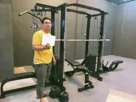 Cable crossover 8 stack 4 station komersial fitness import