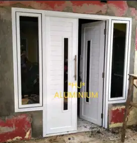 PINTU ALUMINIUM SWING DOUBLE