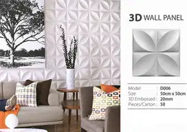 WALLPANEL / WALL PANEL 3D PVC DEKORASI DINDING UKURAN 30x30cm /50x50cm