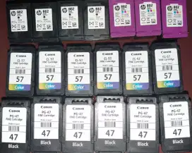 Kami menerima tinta cartridge baru dan bekas