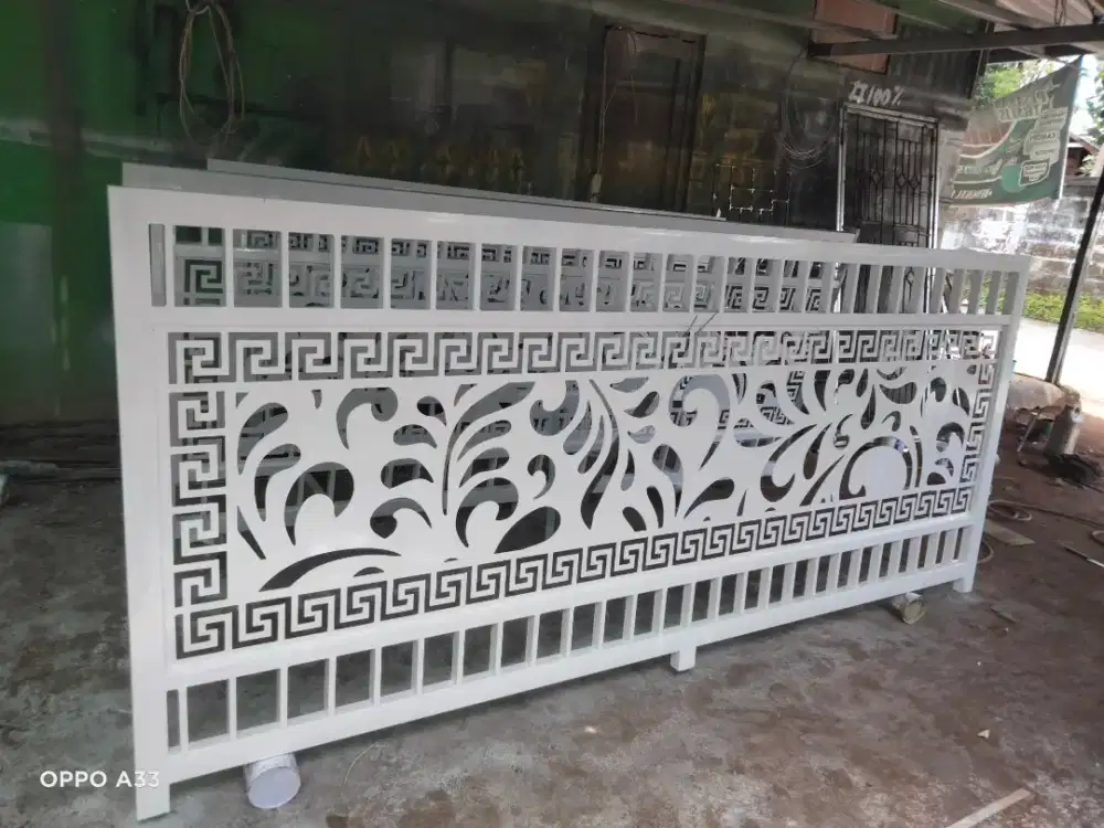 Pagar besi cuting plat