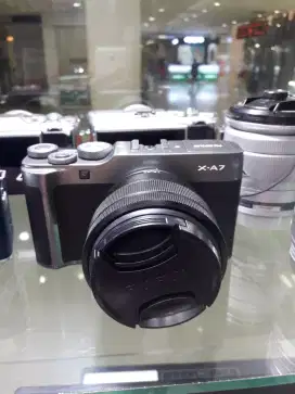 Fujifilm X-A7 Kit 15-45MM PROMO ORI 24MP 4K WIFI FULLSETT SIAP PAKAI