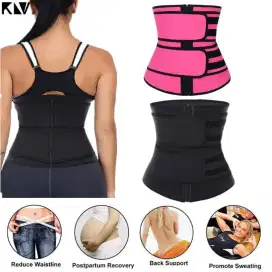 KLV korset body shaper strap wasit women slimming abdomen