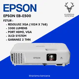 Epson Eb-E500 Dengan tehnology 3LCD Garansi gratis Ongkir + Pasang