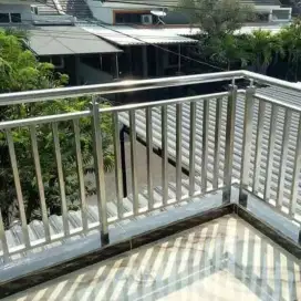 Stainless balkon, railing tangga,pagar dll..