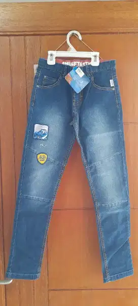 Celana jeans anak laki brand 'peyo' edisi smurf ORI
