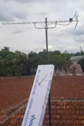 Order pasang antena tv plus stb dan parabola