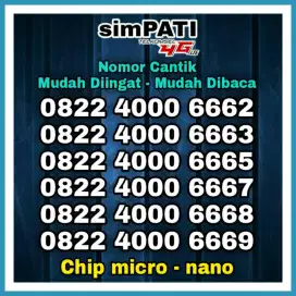 NOMOR CANTIK SIMPATI 4000 KARTU PERDANA TELKOMSEL 555 666 NOMER RAPIH