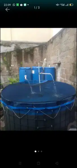 Terpal Kolam Bundar Bioflok Orchid Asli