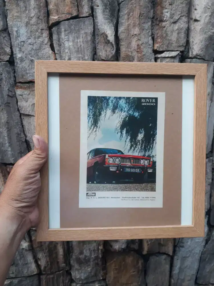 Antik vintage iklan kertas jadul mobil rover 2000 made in england