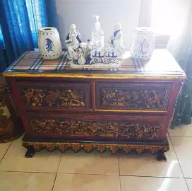 Meja laci antik jati kuno