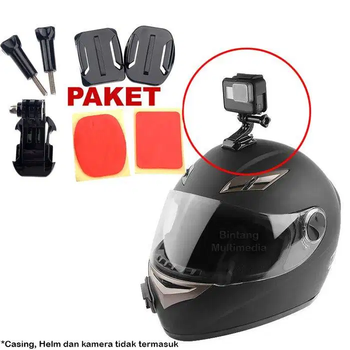 Helmet Mount Gopro Xiaomi Yi / YI 4K Brica Bpro Action Camera
