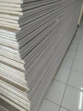 Plafon gypsum, rangka hollow, kanal C, kalsi plank, kalsiboard