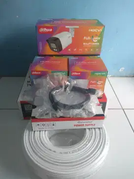 PAKET CCTV DAHUA 4 KAMERA FULL COLOR 2.0 MP