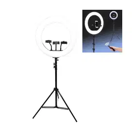 taffstudio lampu halo ring light led kamera 18inch