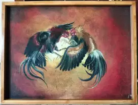Lukisan  'pertarungan'