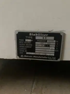 jual stabilizer listrik MATSUTA JAPAN