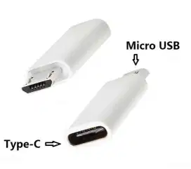 1x Converter kabel TYPE C ke  Micro USB