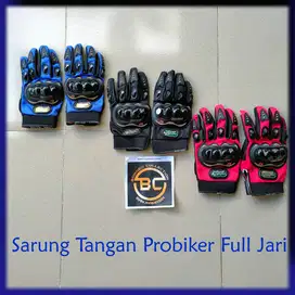 Sarung Tangan Motor Probiker Full & Half jari touchscreen sentuh HP