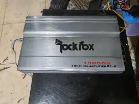 Power amplifier 4channel mosfet 15.000watts pmpo rockfox 81.4