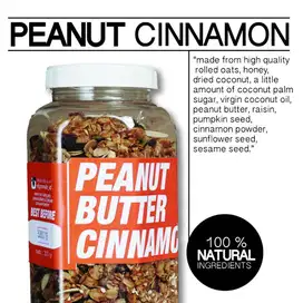 Peanut Butter El Granola Snack Cemilan Makanan Ringan Enak Sehat Diet